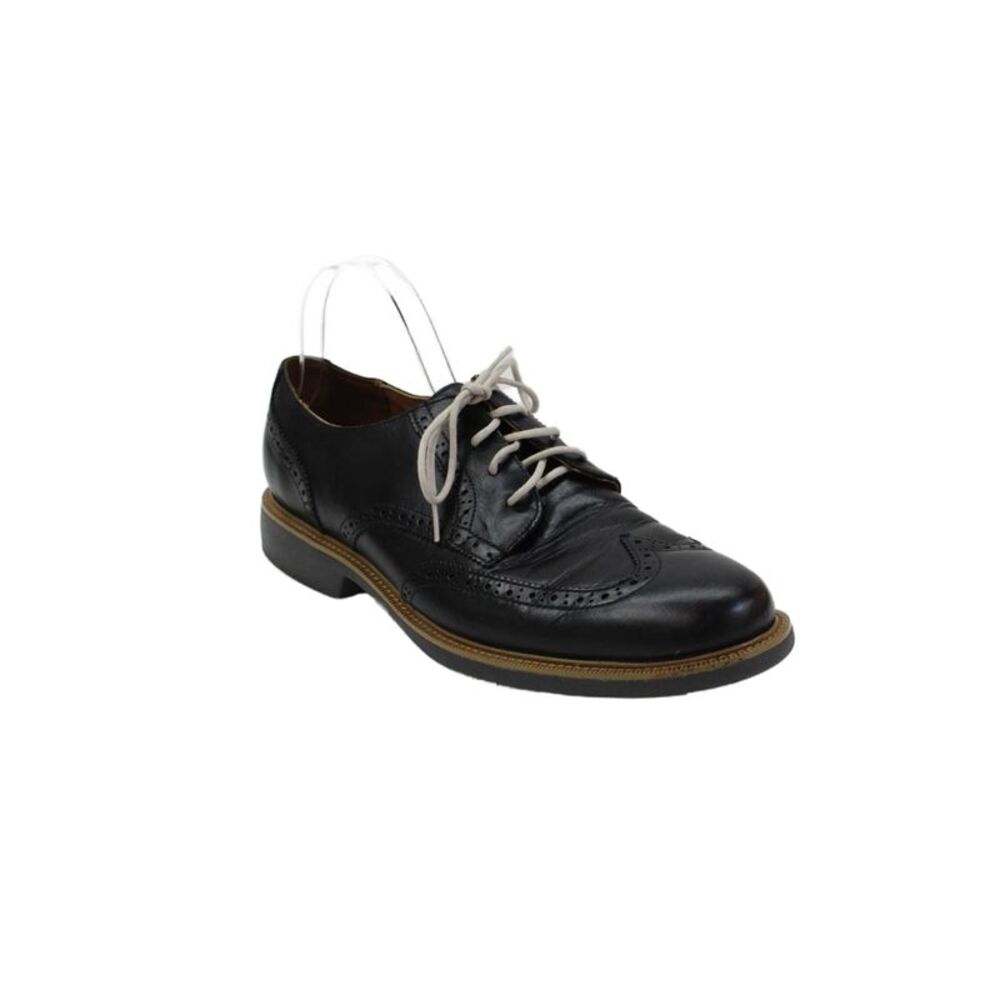 Cole Haan Grand.OS Mens Leather Contrast Lacing Brogue Dress Shoes Black Size 11
